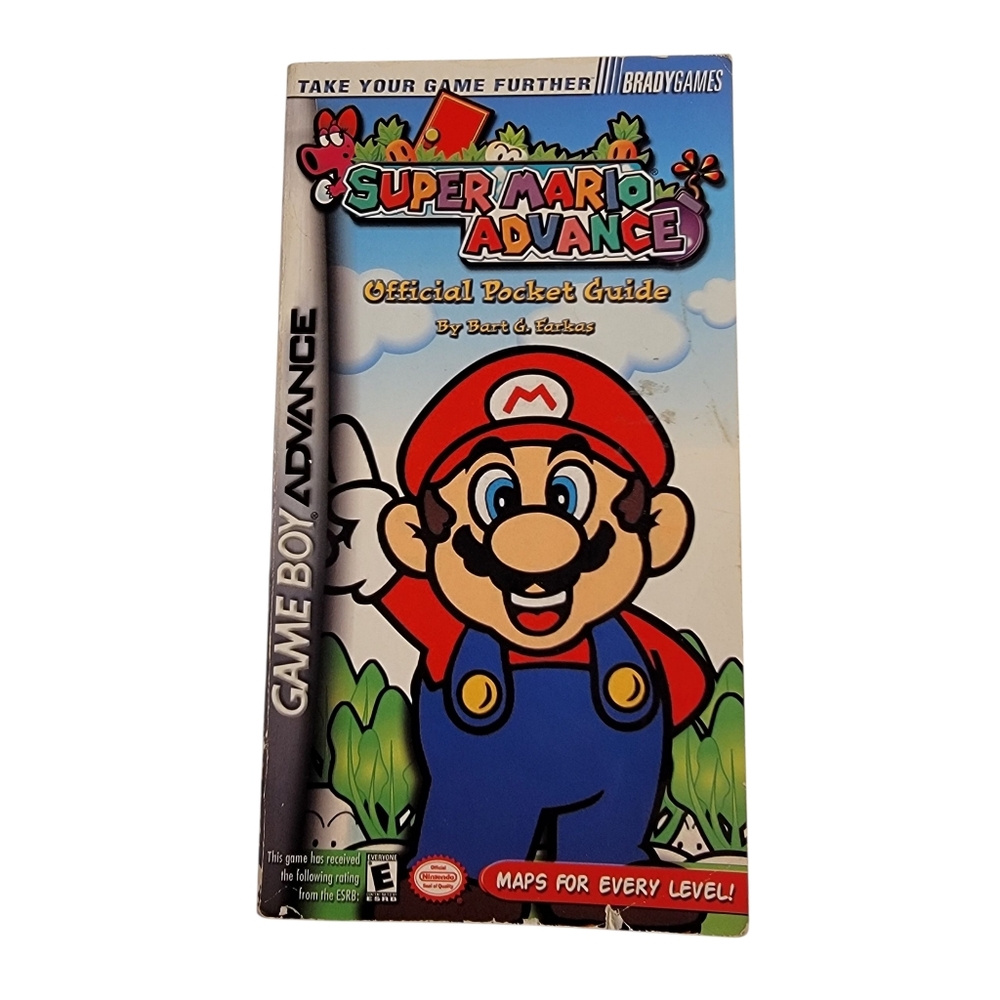 2001 SUPER MARIO ADVANCE PaperBack Book Official GBA Pocket Guide Bart G Farkas